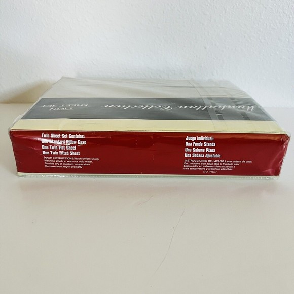 Manhattan Collection Twin Size Bed Sheet Set Extra Soft Taupe Tan Beige New - Picture 3 of 3